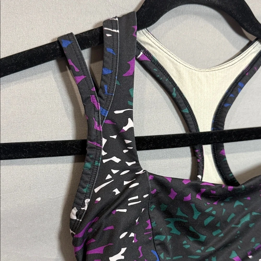 Lululemon Athletica Black and Purple‎ Splendour Bra, Size 6